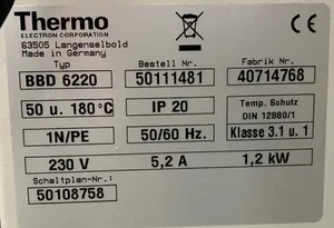 Incubadora Thermo Scientific BBD 6220