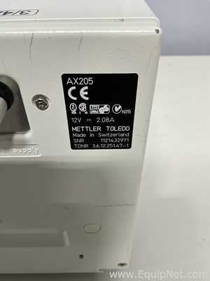 Mettler Toledo AX205 High Precision Laboratory Analytical Balance