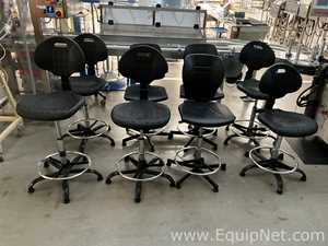 Lot of 8 Laboratory Chairs
