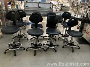 Lot of 8 Laboratory Chairs
