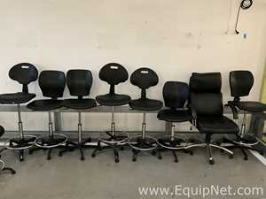 Lot of 8 Laboratory Chairs