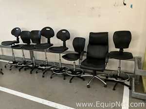 Lot of 8 Laboratory Chairs