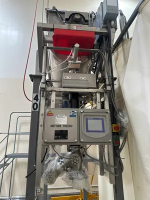 Integrated Stainless Ribbon Blender Mixer and Mettler Toledo Metal Detector Line