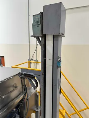 Integrated Stainless Ribbon Blender Mixer and Mettler Toledo Metal Detector Line