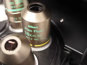 Nikon Eclipse Ti2 Inverted Fluorescence Microscope with CoolLED pE-4000 and Photometrics CoolSNAP DY