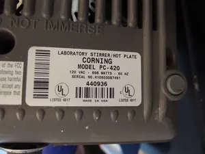 Lot of 5 IKA RT 10, Corning PC-420 and Westtune MS3000C Magnetic Stirrers and Hot Plates