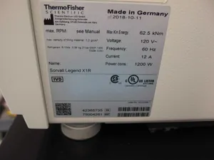 Thermo Scientific Sorvall Legend X1R Refrigerated Benchtop Centrifuge