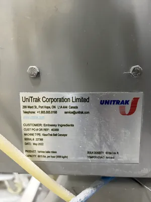 Unitrak KleanTrak Belt Conveyor Bucket Elevator
