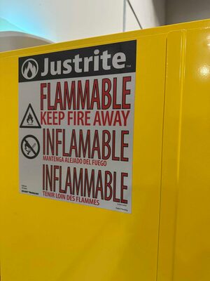 Justrite Sure-Grip EX 896200 55 Gallon Flammable Liquid Storage Cabinet