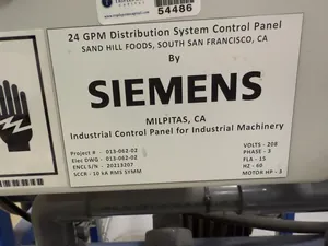 Siemens 013-063-02 Water Purification and Still System
