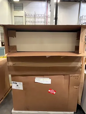 Lot of Lab Storage Counters and Cabinets, Agave and Light Neutral Colors and one pump