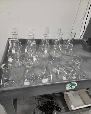 lote de   Vidraria para Laboratórios Various 