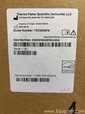Freezer Thermo Scientific TSX3020FA. Sem Uso