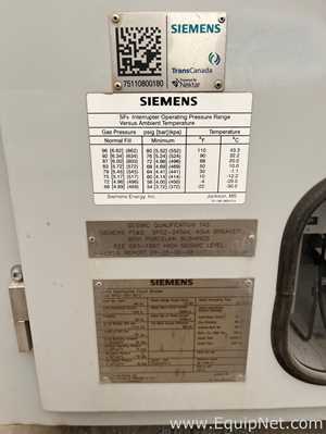 Unused Lot of 2 Siemens SPS2-245-50-2 Sulfur Hexofluoride Circuit Breakers