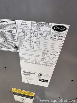 Carrier Industrial Refrigeration Unit/Air Conditioner with Safety Switch, Monitor and Control Panel