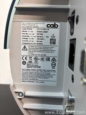 Lot of 2 CAB Squix 4/600P Thermal Transfer Printers