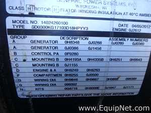 Generac Model 14024260100 300 KW Backup Generator