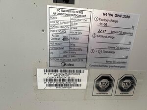 Unidade de Refrigeração/Ar-Condicionado Midea ELA240S4D-1Y
