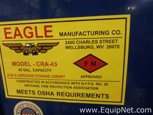 Lote de 2 Gabinete de Almacenamiento Eagle Manufacturing Co CRA-45.  45 Galones