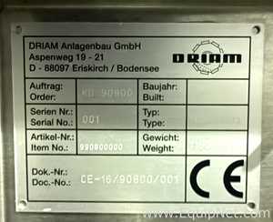 Driam Pilot Scale Coating Machine