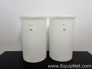 Lot of 2 PALL RSTA100A 100L Single Use Mixing Containers