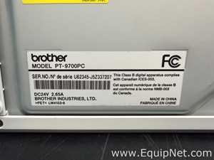 Lot of Brother PT-9700PC and PT-P900W Label Printers
