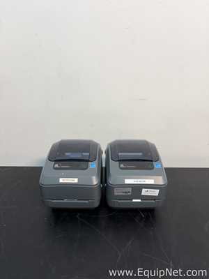 Lot of 2 Zebra Technologies GX430T Label Printers