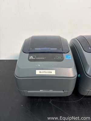 Lot of 2 Zebra Technologies GX430T Label Printers