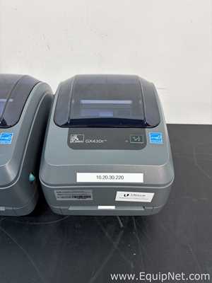 Lot of 2 Zebra Technologies GX430T Label Printers
