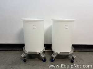 Lot of 2 Pall RSTA200A 200L Single Use Mixing Containers