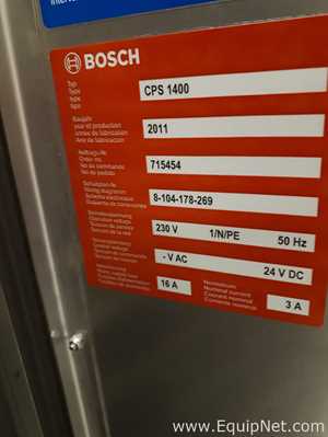 Bosch CPS1400 Track and Trace Checkweigher and Carton Printer