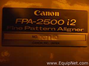 Canon FPA-2500 I2 Stepper
