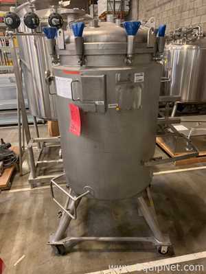 Precision Stainless 400 Liter Stainless Steel Jacketed Portable Tank TK-7151
