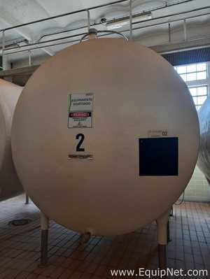 Horizontal Tank in Carbon Steel with Stainless Steel Insulation IDEM 15000L