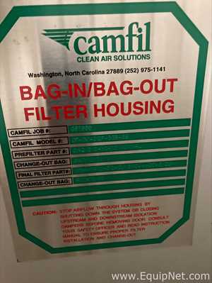 Camfil CF.1X1.212P.3GB.SS Bag In Bag Out Filter Housing