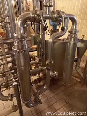Skid with Stainless Steel Tank Pump and Heat Exchanger