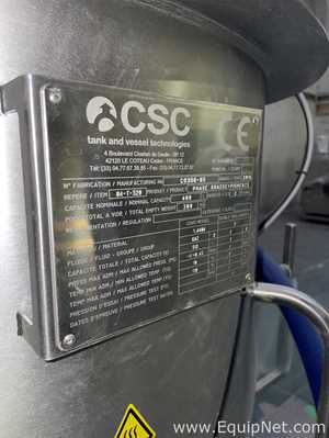 Tanque aço inox CSC 400 liters, stainless steel, with agitation