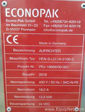 Armadora de Caixas Econopak HFAI-S-LD-1A-2100-2