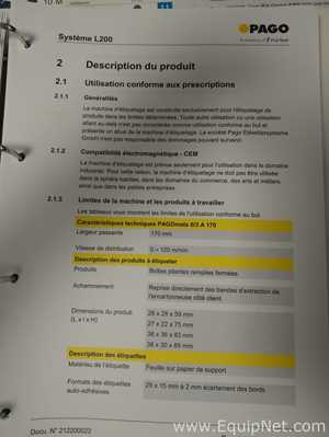 Pago L200 labeler