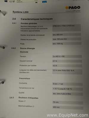 Pago L200 labeler