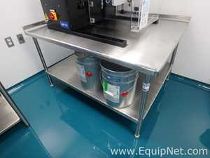 Tecnomaco FX 30 pro Flexographic Printer for Aluminum Foil on Stainless Steel Table
