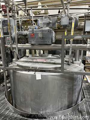 FeldMeier Stainless Steel 1500 Gallon Jacketed and Agitated Processor Tank