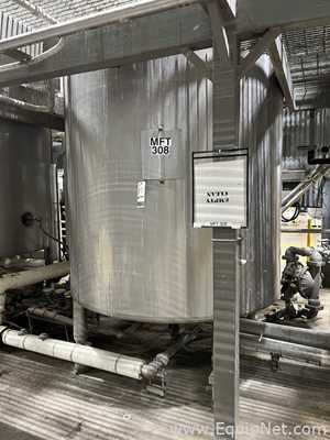 FeldMeier Stainless Steel 1500 Gallon Jacketed and Agitated Processor Tank