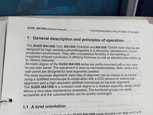 Karl Suss MicroTec MA 1006 Mask Aligner