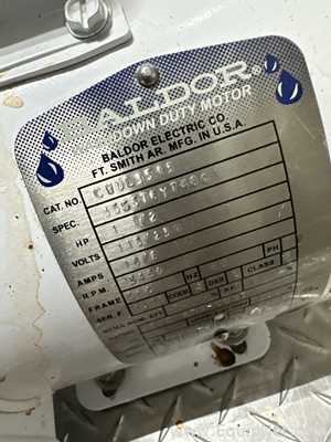 Bomba de Vacío Baldor Electric Co. 