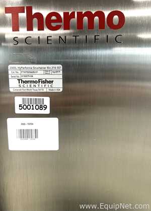 Lot Of 2 Thermo Fisher Scientific 2000L Hyperforma Smartainer Bin 316 SST
