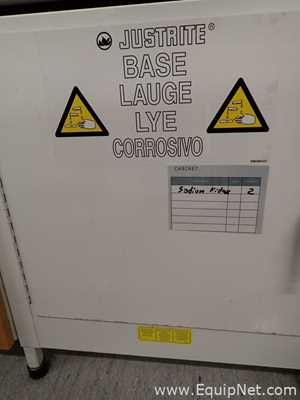 Lot of 2 JustRite Acid and  Chemical Cabinets