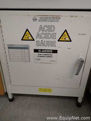 Lot of 2 JustRite Acid and  Chemical Cabinets