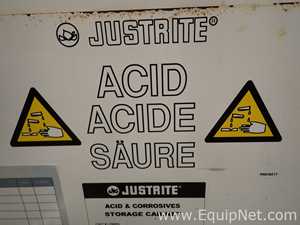 Lot of 2 JustRite Acid and  Chemical Cabinets