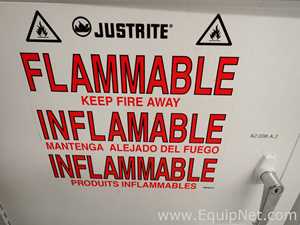 Lote de 2 Gabinetes de Almacenamiento de Inflamables JustRite Requisitos de aire 7 GALS